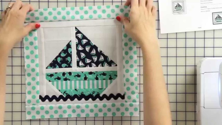 How to Make a Sail Boat Tooth Fairy Pillow Starting with a Quilt Block - Part 1 - Fat Quarter Shop