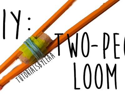 How to make a TWO PEG LOOM using pencils!!