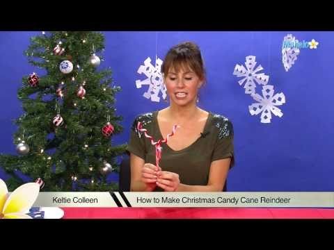 How to Make Christmas Candy Cane Reindeer
