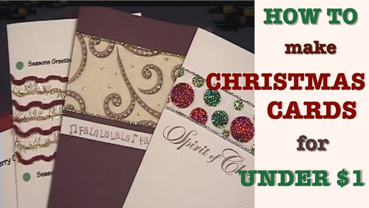 HOW TO: Make Christmas Cards for Under $1