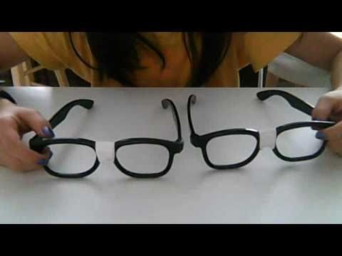 How to make nerd glasses