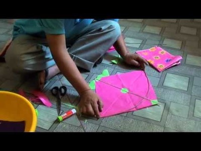 How to make Tibetan fighter kite.