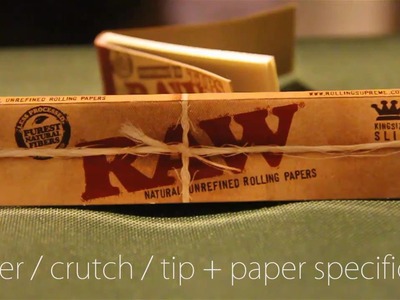 How to Roll a Filter. Crutch. Tip for your Joint + Paper and Filter Specifics