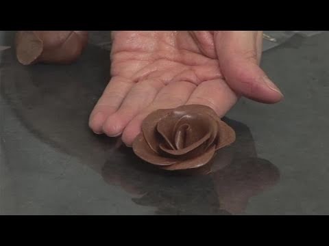 How To Shape Chocolate Roses