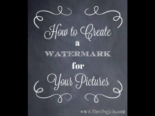 How to Watermark Photos Using PicMonkey | Watermarking Photos