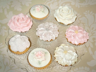 Karen Davies Cake Decorating Moulds. Molds - free beginners tutorial. how to - Cupcake Roses