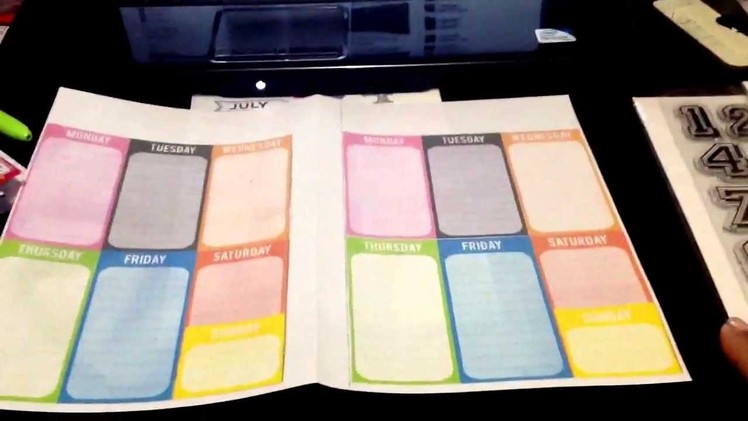 Make your own weekly pages for your Filofax