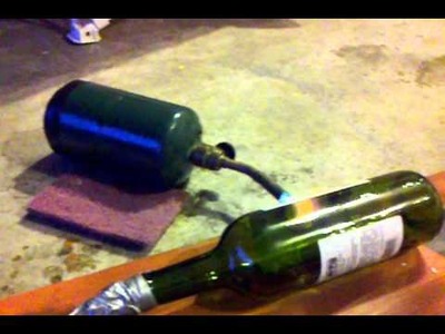 Melting glass with a propane torch and a vacuum pump