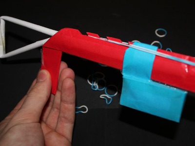 Paper Gun that Shoots 9 Rubber Bands - (Paper Shotgun)