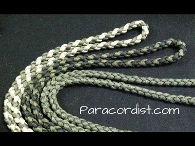 Paracordist how to tie a four strand round braid with paracord for a self defense keychain