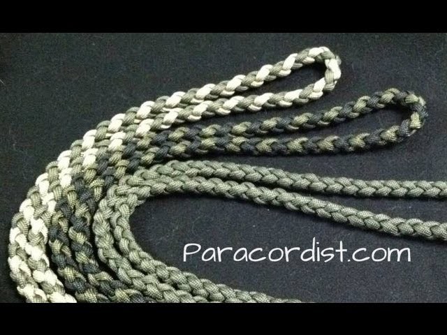 Paracordist how to tie a four strand round braid with paracord for a self defense keychain