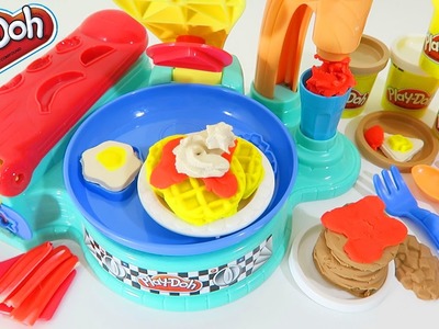 Play Doh Flip 'N Serve Breakfast Playset Play Dough Toy Unboxing & Review!