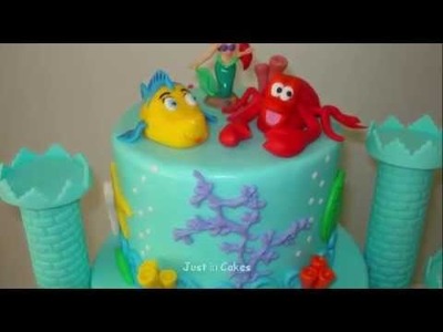 Princess Ariel Castle Cake