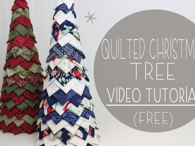 Quilted Christmas Tree Tutorial (No Sew) | Fabric Tree