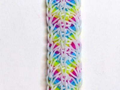 Rainbow Loom Bracelet "VEILED ENCHANTRESS" (Original Design) (ref #5q)