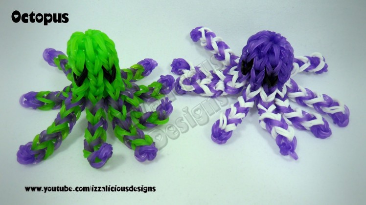 Rainbow Loom Octopus Figure.Charm