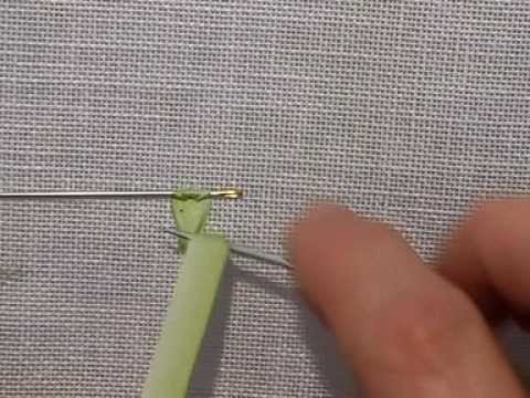 Ribbon Stitch with curled up tip