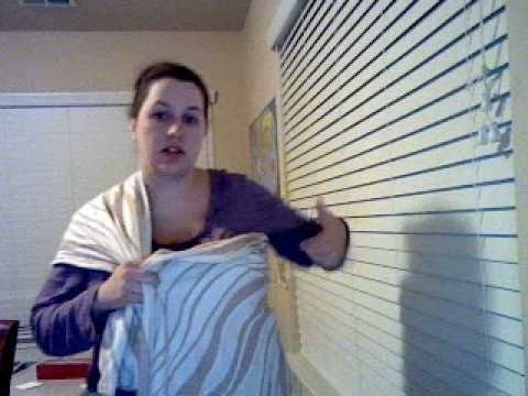Tieing a rebozo sling using a slip knot