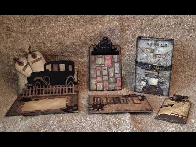 Tim Holtz Journal, Card, Clipboard and Bookmark
