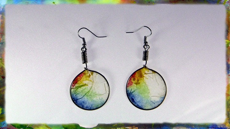 Translucent Rice Paper Hoop Earrings, Jewelry Design