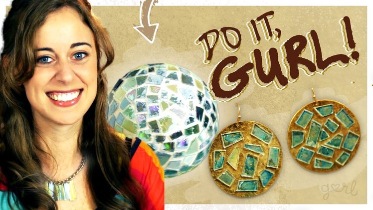 Upcycled CD Disco Ball & Jewelry - Do It, Gurl