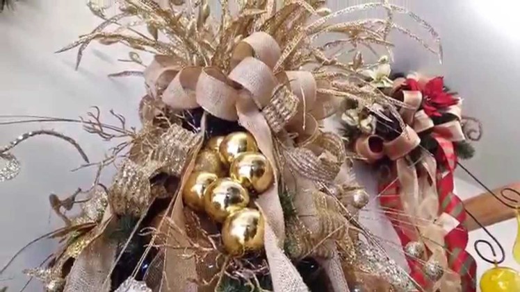 Varias ideas para decorar arbol de navidad en dorado 2015 2016