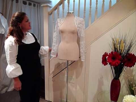 Wedding Accessory: Full Length Sleeves Lace Bolero Jacket by Ring