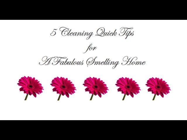 5 Cleaning TIps For A Great Smelling Home
