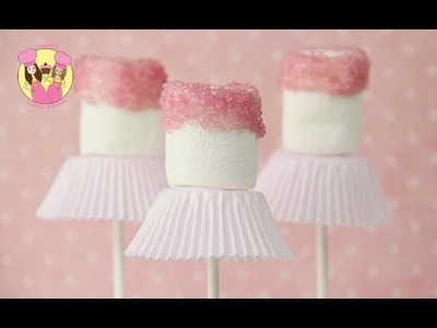 BALLERINA POPS - Ballet dancer party marshmallow pops - Easy and cute tutu treats