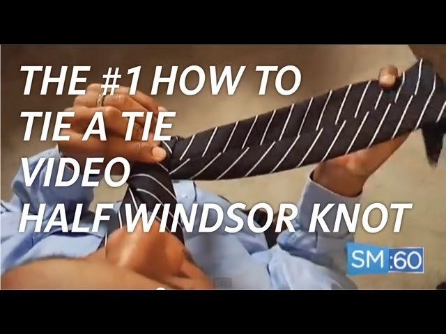 BEST How To Tie A Tie Video - Overhead Camera Angle - Half Windsor Knot (Ep 021)