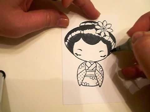 Coloring Black Hair with Copic Markers - For SMScrapper