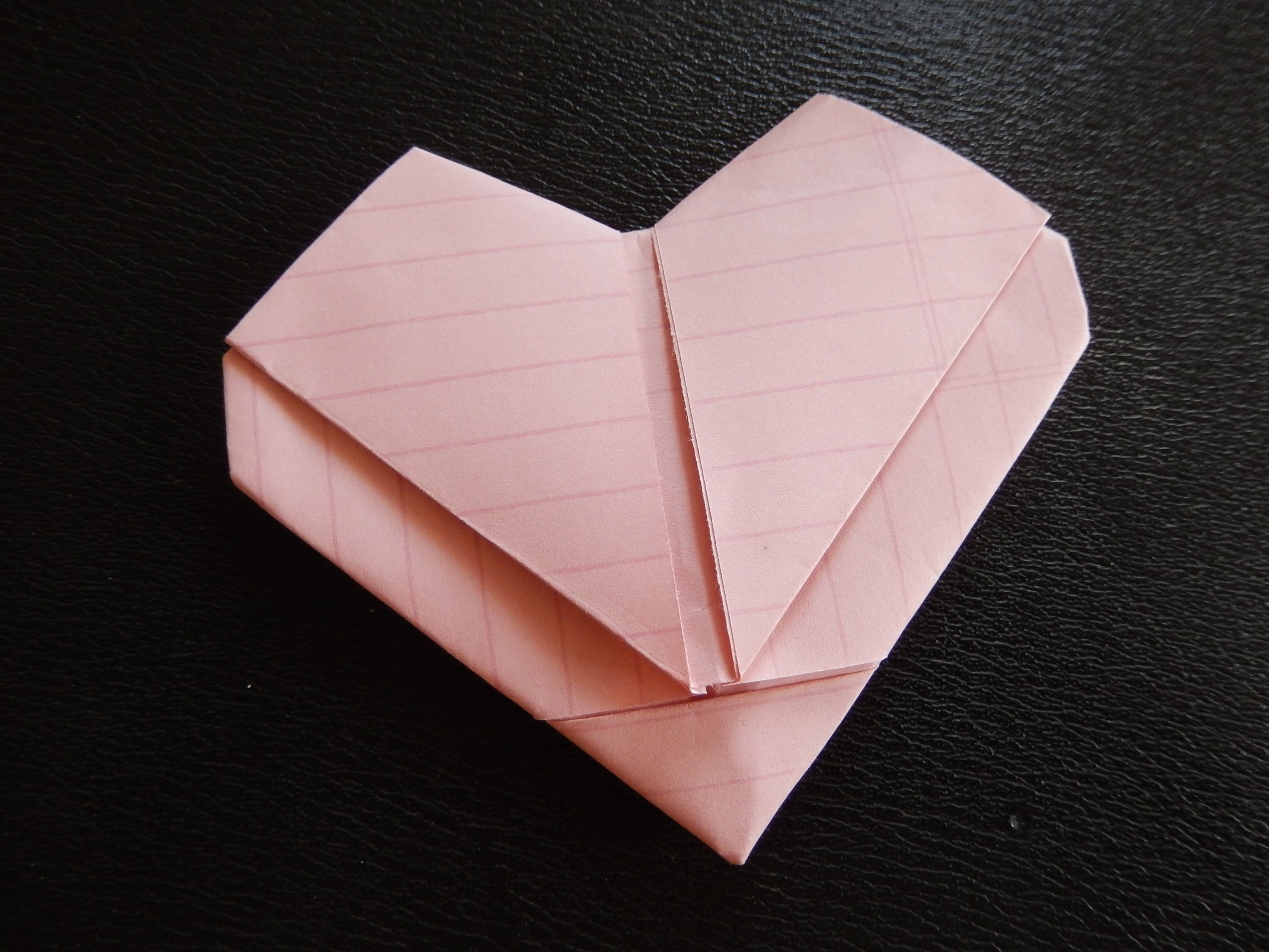 Day 17 How to Make Heart (out of regular size paper)