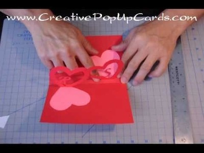 Easy Valentine's Day Pop Up Card Tutorial: Linked Hearts