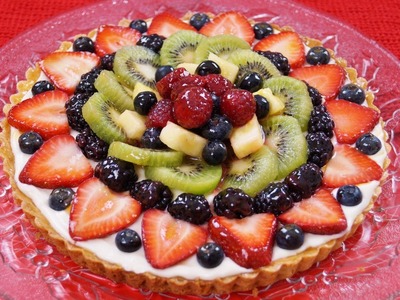 Fruit Tart Recipe: How To Make: With Filling: EASY! Diane Kometa-Dishin' With Di  Video #74