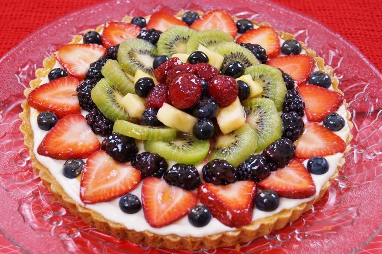 Fruit Tart Recipe: How To Make: With Filling: EASY! Diane Kometa-Dishin' With Di  Video #74