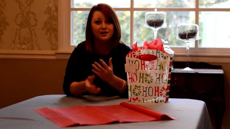 Gift Wrapping Ideas: How to use a Gift Bag & Tissue Paper