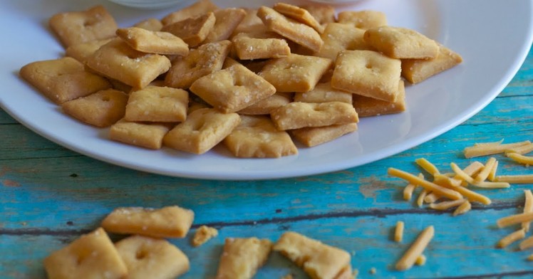 Homemade Cheese Crackers Recipe  ~ Only 4 Ingredients!