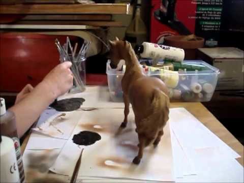How to Airbrush a breyer (Old video)