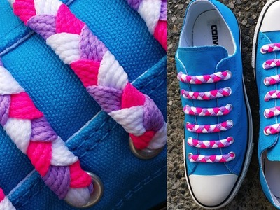 ∰ How to Braided Bar Lace your shoes∰