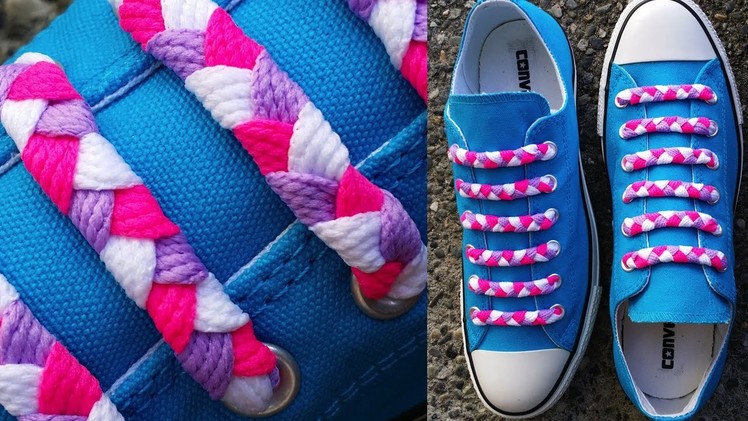 ∰ How to Braided Bar Lace your shoes∰