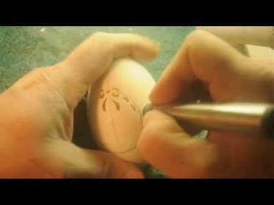 How to carve a Goose egg Christmas Ornament