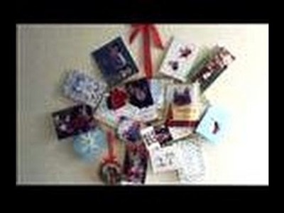 How to make a Christmas Card Holder, Advent Calendar, or Photo Display Day 42