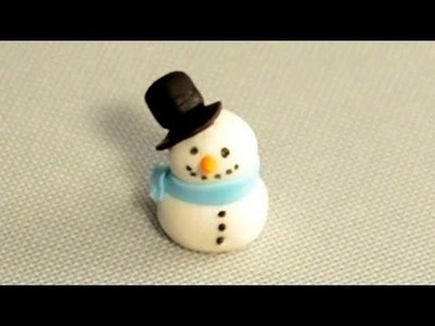 How to Make a Fondant Snowman for Christmas Cake Decorating by Cookies Cupcakes and Cardio