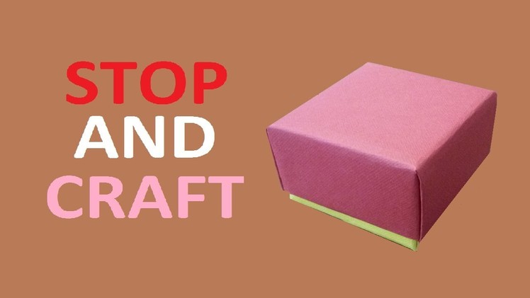 How to make a Gift Box from Cardboard or Paper