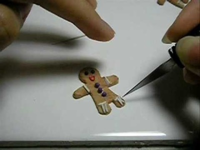 How to make a gingerbread man from polymer clay