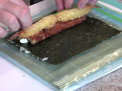 How To Make A Green Dragon Shrimp Tempura Sushi Roll