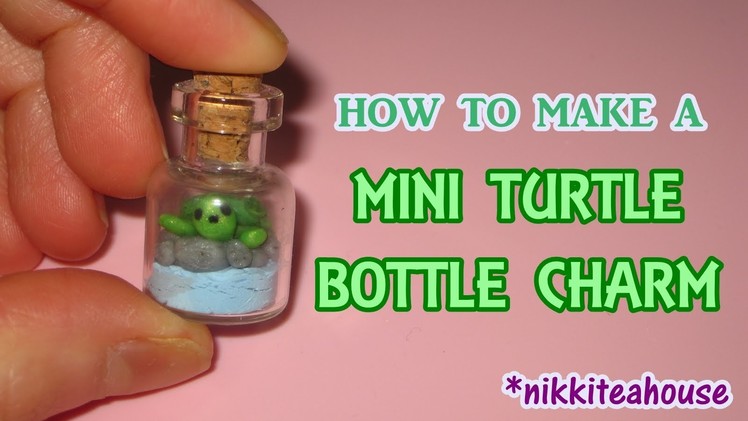 How to Make a Mini Turtle Bottle Charm (Polymer Clay)