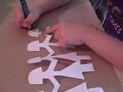 How to Make a Paper Doll Chain