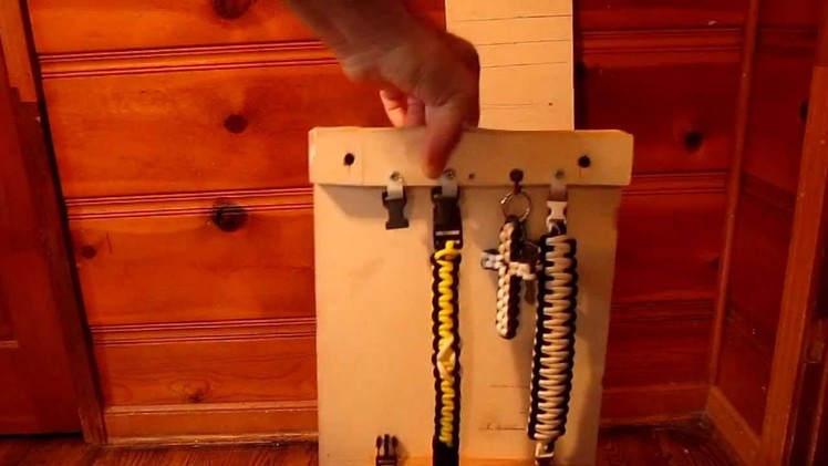 How to Make a Paracord Bracelet Jig  ((( EASY )))