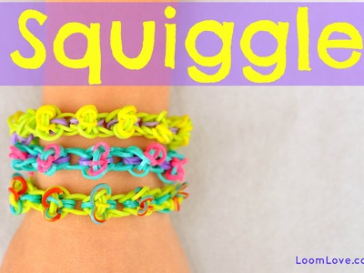 How to Make a Rainbow Loom Squiggle Bracelet - EASY